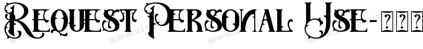 Request Personal Use字体转换